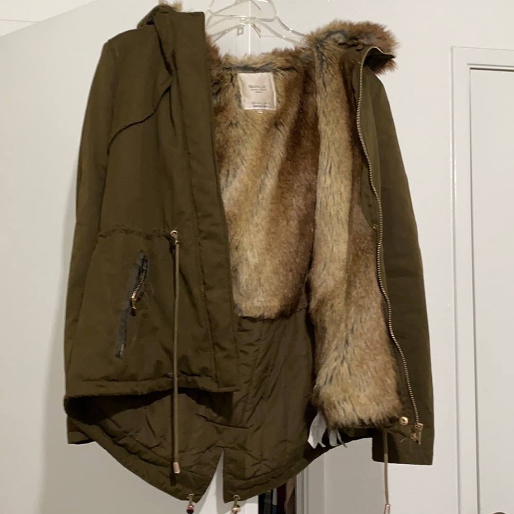 Zara fur jacket. Bought in Spain and only worn on that trip for a few days.